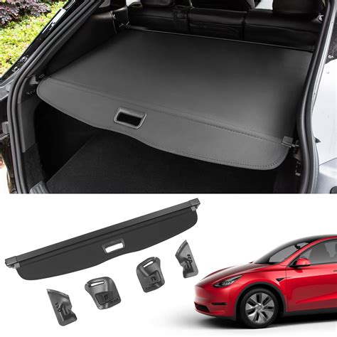 tesla model y rear trunk privacy cargo cover